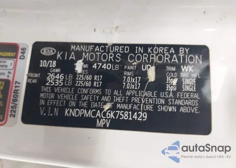 2019 Kia Sportage Lx from USA, damaged, VIN KNDPMCAC6K7581429